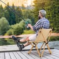 Miniatyrbillede 7 af 7: Campingstol, 80/83x52x86/100 cm, Natur