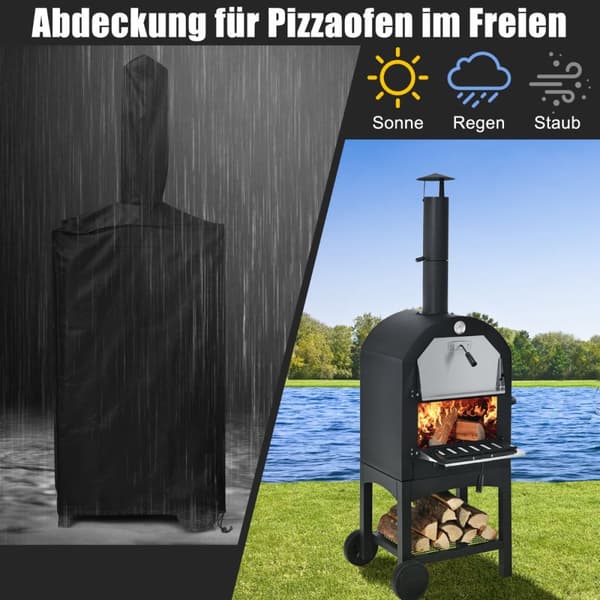 Pizzaugn, 59x46x162 cm, Svart