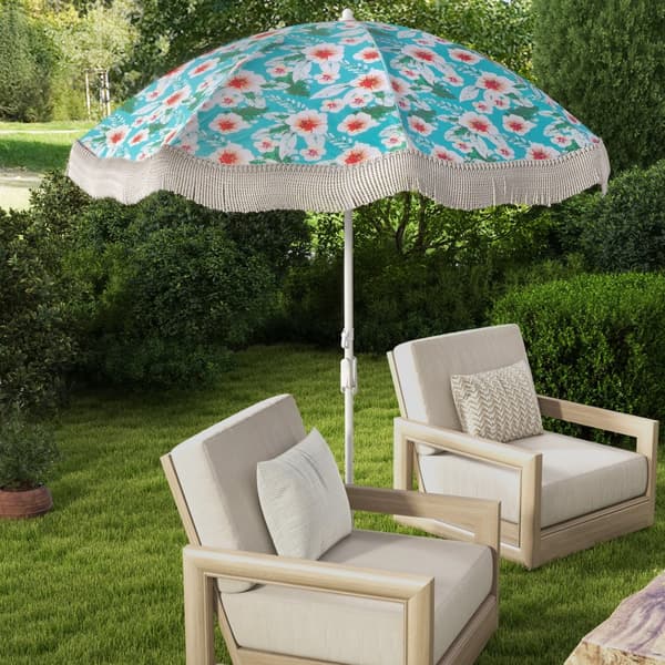 Strandparasol, 6.5x6.5x7 ft, Grøn