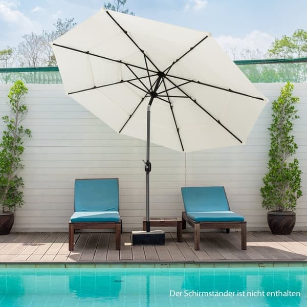 Uteparasoll, 306x306x252 cm, Beige
