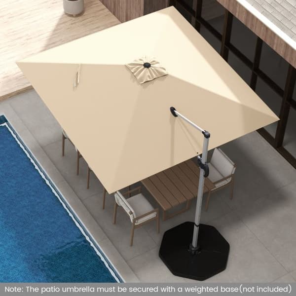 Patio Cantilever Umbrella, 300x300x261 cm, Beige