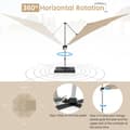 Pikkukuva 8 / 8: Patio Cantilever Umbrella, 300x300x261 cm, Beige