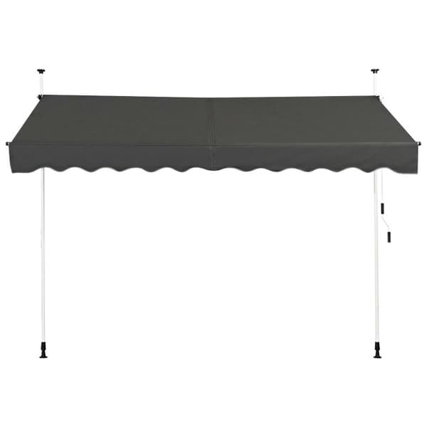 Laajeneva teleskooppikatos, 350x120 cm, Harmaa/Beige