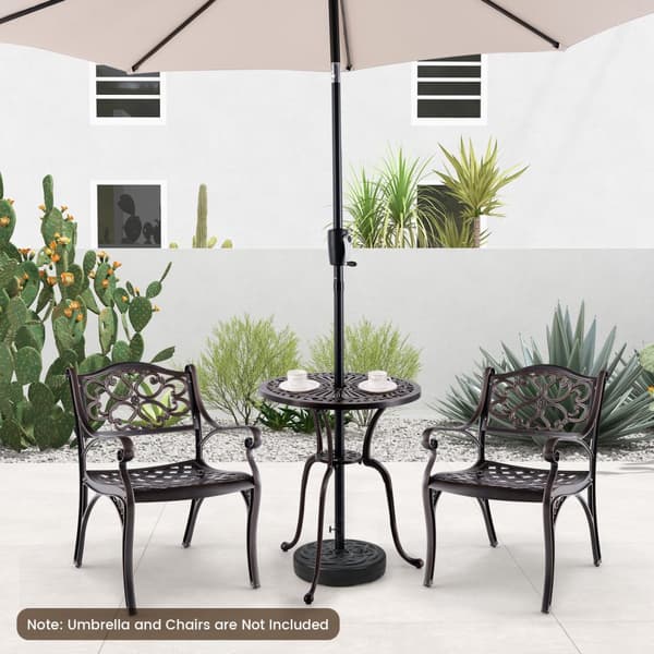 Terrasse Spise Bistrobord, 24x28 tommer, Kobber