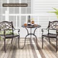 Miniatyrbillede 6 af 8: Terrasse Spise Bistrobord, 24x28 tommer, Kobber