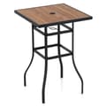 Miniatyrbillede 4 af 8: Terrassebarbord, 27,5x27,5x40 tommer, Sort