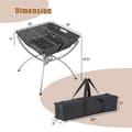 Miniatyrbild 5 av 8: Camping Grill, 18x18x19.5 tum, Svart/Silver