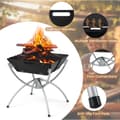 Miniatyrbild 7 av 8: Camping Grill, 18x18x19.5 tum, Svart/Silver