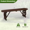 Miniatyrbillede 4 af 8: Terrasse Bænk, 47x11x14.5 tommer, Brun