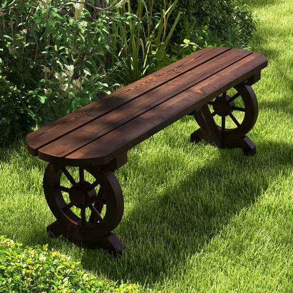 Terrasse Bænk, 47x11x14.5 tommer, Brun