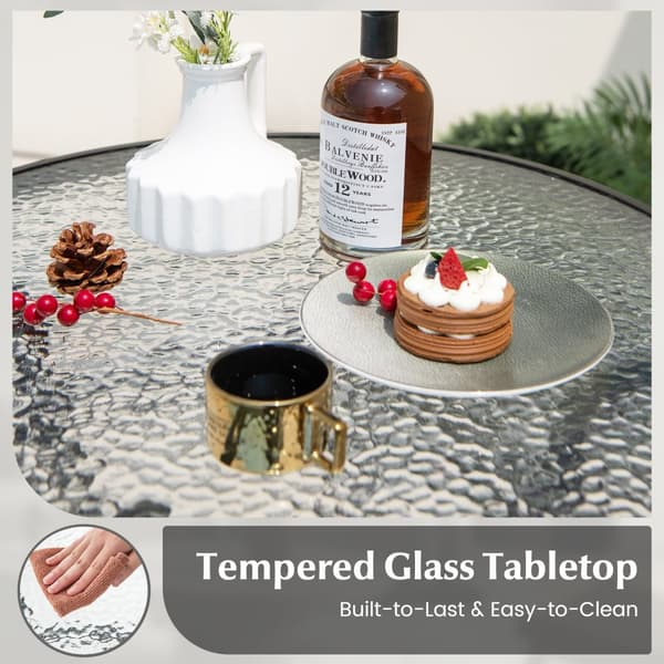 Terrasse Bar Bord, 27x27x38 tommer, Sort