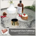 Miniatyrbillede 8 af 8: Terrasse Bar Bord, 27x27x38 tommer, Sort