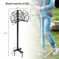 Miniatyrbillede 4 af 8: Slangeholder, 16x7x42 tommer, Sort