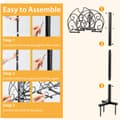 Miniatyrbillede 7 af 8: Slangeholder, 16x7x42 tommer, Sort