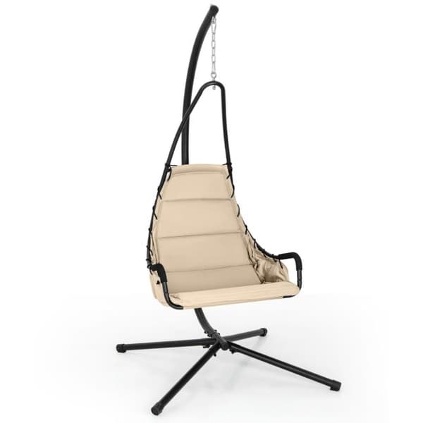 Gyngestol, 105x101x206 cm, 82x65x123 cm, Beige Sort