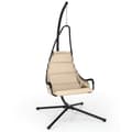 Miniatyrbillede 1 af 8: Gyngestol, 105x101x206 cm, 82x65x123 cm, Beige Sort