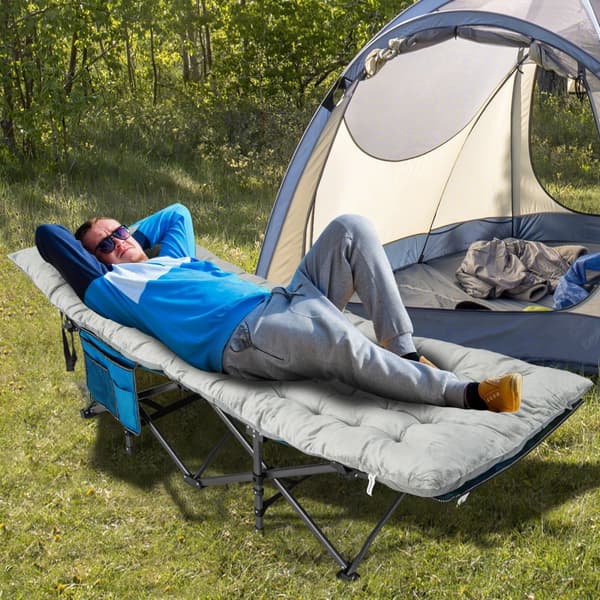 Camping Sengemadras, 75x27.5 Tommer, Grå