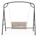 Miniatyrbillede 4 af 8: Terrasse Metal Gyngestativ, 83x45x69 cm, Sort