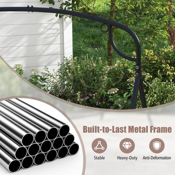 Terrasse Metal Gyngestativ, 83x45x69 cm, Sort