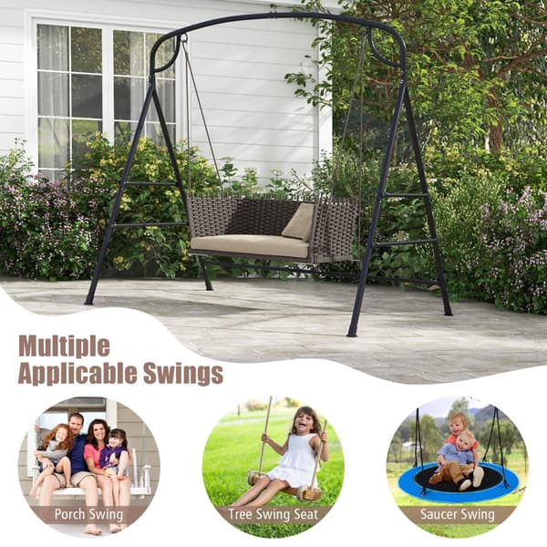 Terrasse Metal Gyngestativ, 83x45x69 cm, Sort