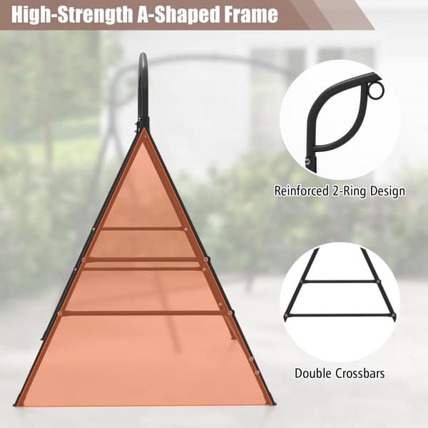 Terrasse Metal Gyngestativ, 83x45x69 cm, Sort