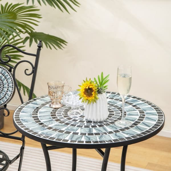 Terrasse Bistro Sæt, 21,5x16,5x34 tommer, 24x28 tommer, Grøn
