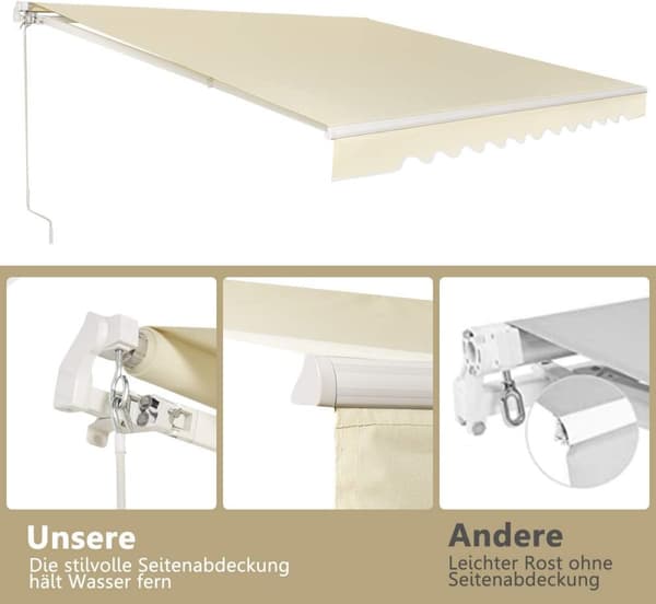Markise, 360x300 cm, Beige