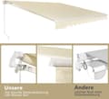 Miniatyrbillede 3 af 8: Markise, 360x300 cm, Beige