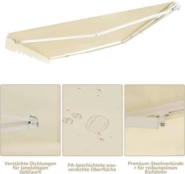 Markise, 360x300 cm, Beige