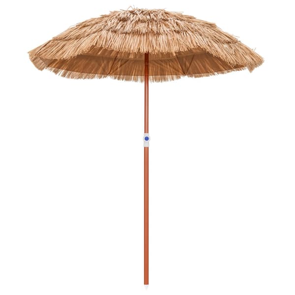 Terrasseparasol, 6x6,4 ft, Natur