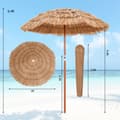 Miniatyrbillede 5 af 8: Terrasseparasol, 6x6,4 ft, Natur