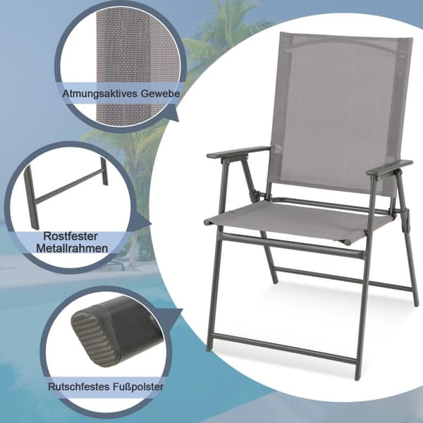 Patiotuolien setti, 24x23x38 tuumaa, harmaa