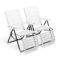 Pikkukuva 4 / 7: Patio Deck Chairs, 24.5x28.5 in, Valkoinen