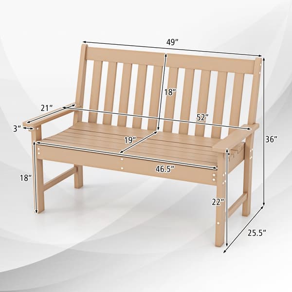Udendørs bænk, 52x25,5x36 tommer, Teak