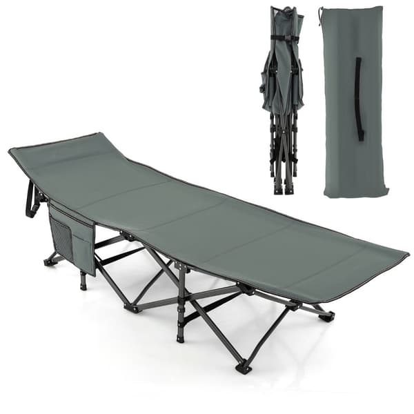 Camping Säng, 190x70x54 cm, Grå