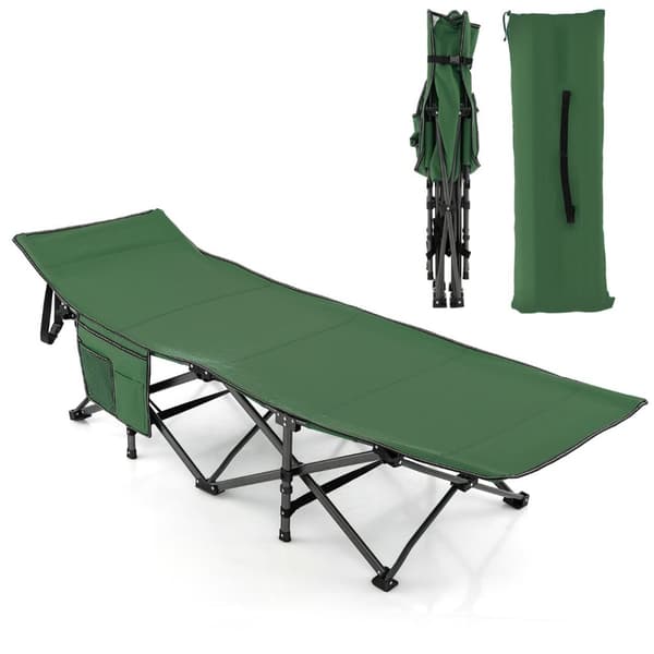 Camping seng, 190x70x54 cm, Grøn