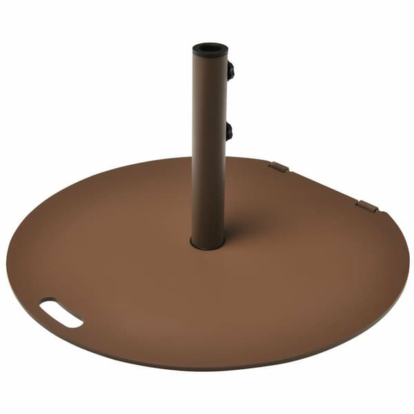Parasollfotsställning, 27,5x27,5x14,5 tum, Brun