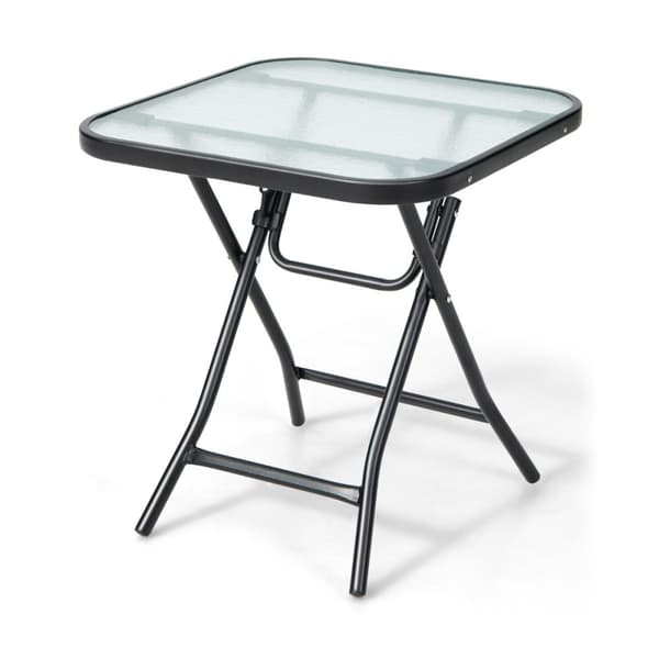 Foldbart sofabord, 46,5x46,5x47,5 cm, sort