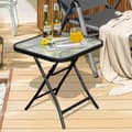 Miniatyrbillede 1 af 8: Foldbart sofabord, 46,5x46,5x47,5 cm, sort