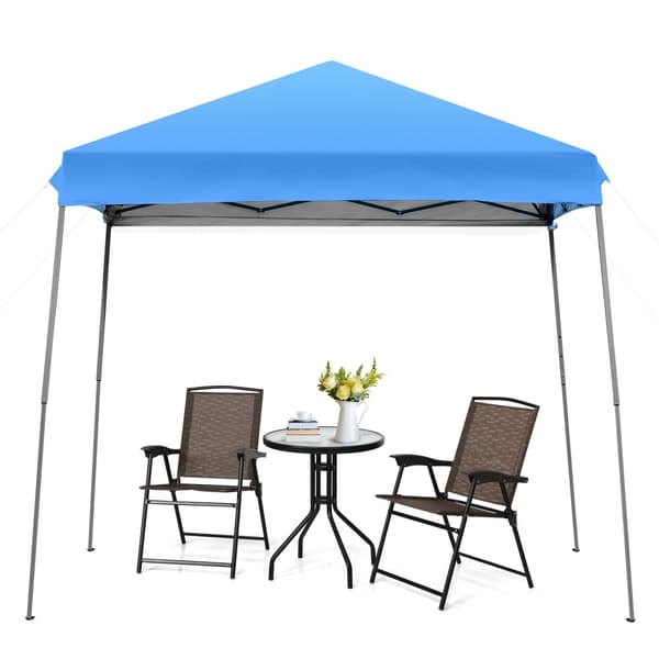 Pop Up Tält, 10x10x7,6 ft, Blå