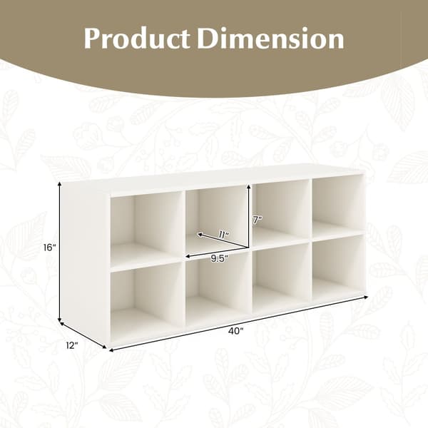 Skoholder, 40x12x16 tommer, Hvid
