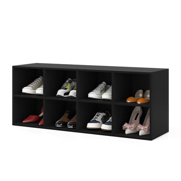 Skoorganisator, 40x12x16 tommer, Sort