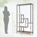 Miniatyrbillede 4 af 8: Plantestativ, 40x12x71 tommer, Rustikt Brun