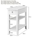 Miniatyrbillede 6 af 8: Slutbord, 24x12x24.5 tommer, Sort