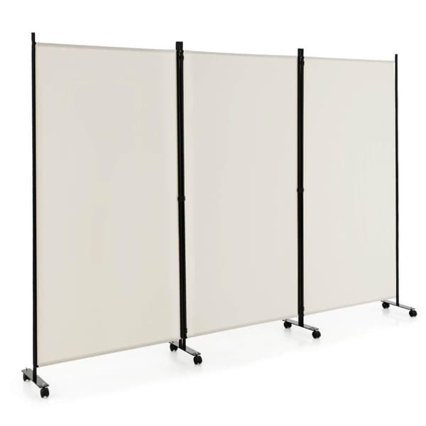 Rumsdeler, 103x12x71 tommer, Hvid/Sort/Brun/Grå