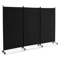 Miniatyrbillede 1 af 8: Rumsdeler, 103x12x71 tommer, Sort
