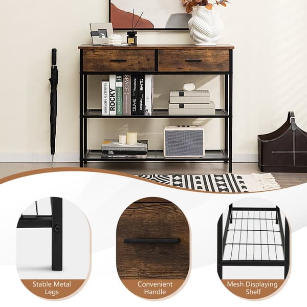 Konsolbord, 100x30x81.5 cm, Brun