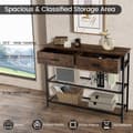 Miniatyrbillede 8 af 8: Konsolbord, 100x30x81.5 cm, Brun