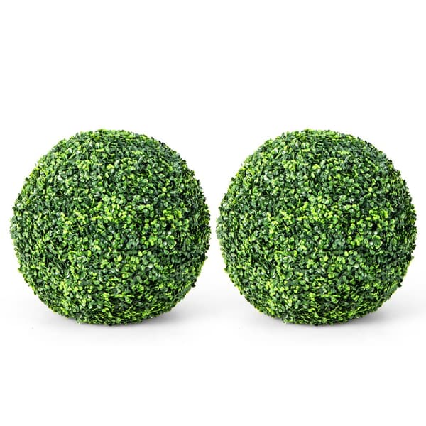 Konstgjorda Topiary-bollar, 19x19x19 tum, Grön