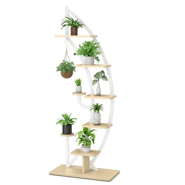 Plantestativholder, 23,5x12x61 tommer, Hvid